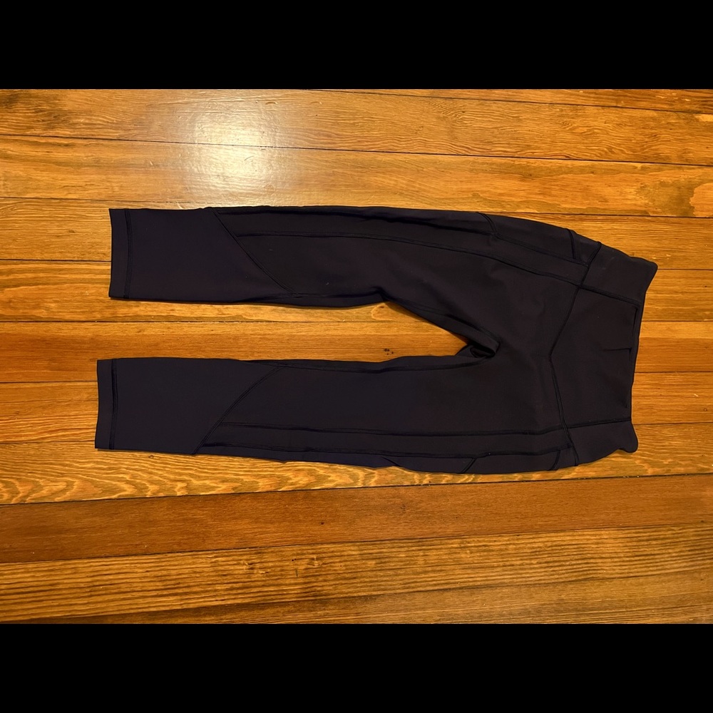 lululemon navy all the right places (i think) leggings. size 6.